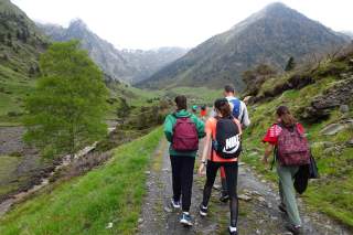 Schülergruppe wandert durch die Pyrenäen