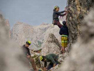 Der Expedkader beim Lehrgang in den Dolomiten.