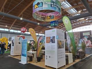 Der DAV-Messestand in Halle A7