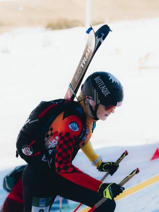 Tatjana Paller (DAV Tölz) beim Sprint in Shahdag (AZE)