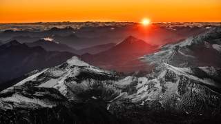Sonnenaufgangs am Gipfel des Großglockners